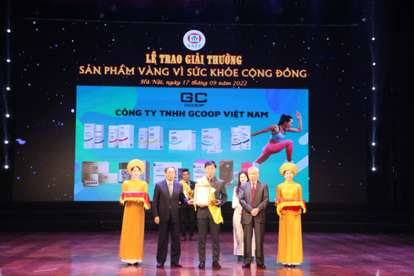 GCOOP Việt Nam đoạt giải Sản phẩm vàng vì sức khỏe cộng đồng 2022